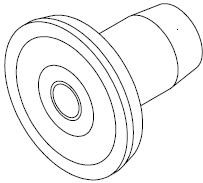 Line Drawing of Insert Magnet SWQ
